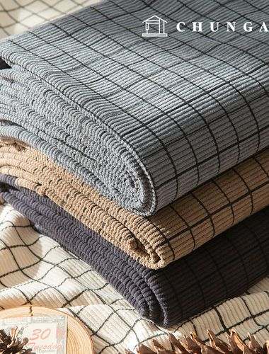 コーデュロイ生地 スパン中ゴルデン 8Wコーデュロイ生地広幅 冬生地ラインスクエア 4種