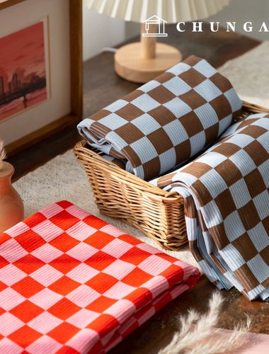 コーデュロイ生地 スパン中ゴルデン 8Wコーデュロイ生地チェック 広幅 冬生地チェッカーホリック 2種