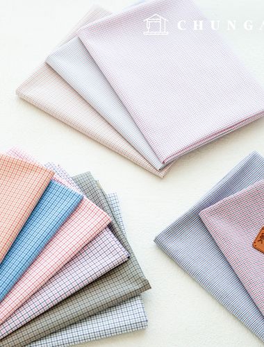 コットンチェック生地先染生地生地スイーツチェック