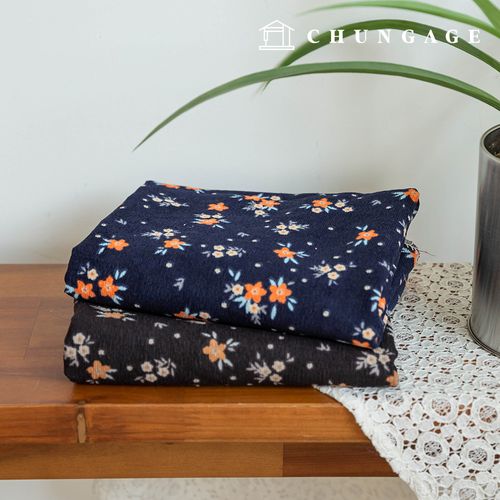 コーデュロイ生地 スパン ザンゴルデン 16W コーデュロイ生地 花柄 花 広幅 冬生地 バージーナ 2種