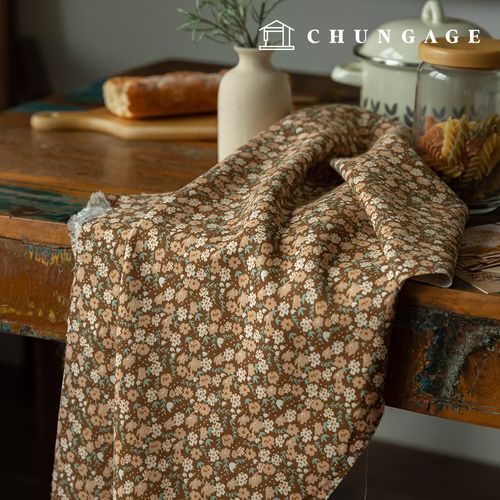 コーデュロイ生地 スパン ザンゴルデン 16W コーデュロイ生地 花柄 花 広幅 冬生地 ワンダフロー 2種