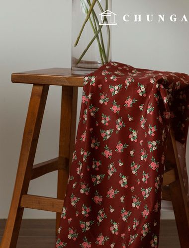 コーデュロイ生地 スパン ザンゴルデン 16W コーデュロイ生地 花柄 フラワー 広幅 冬生地 ディップローズ 2種