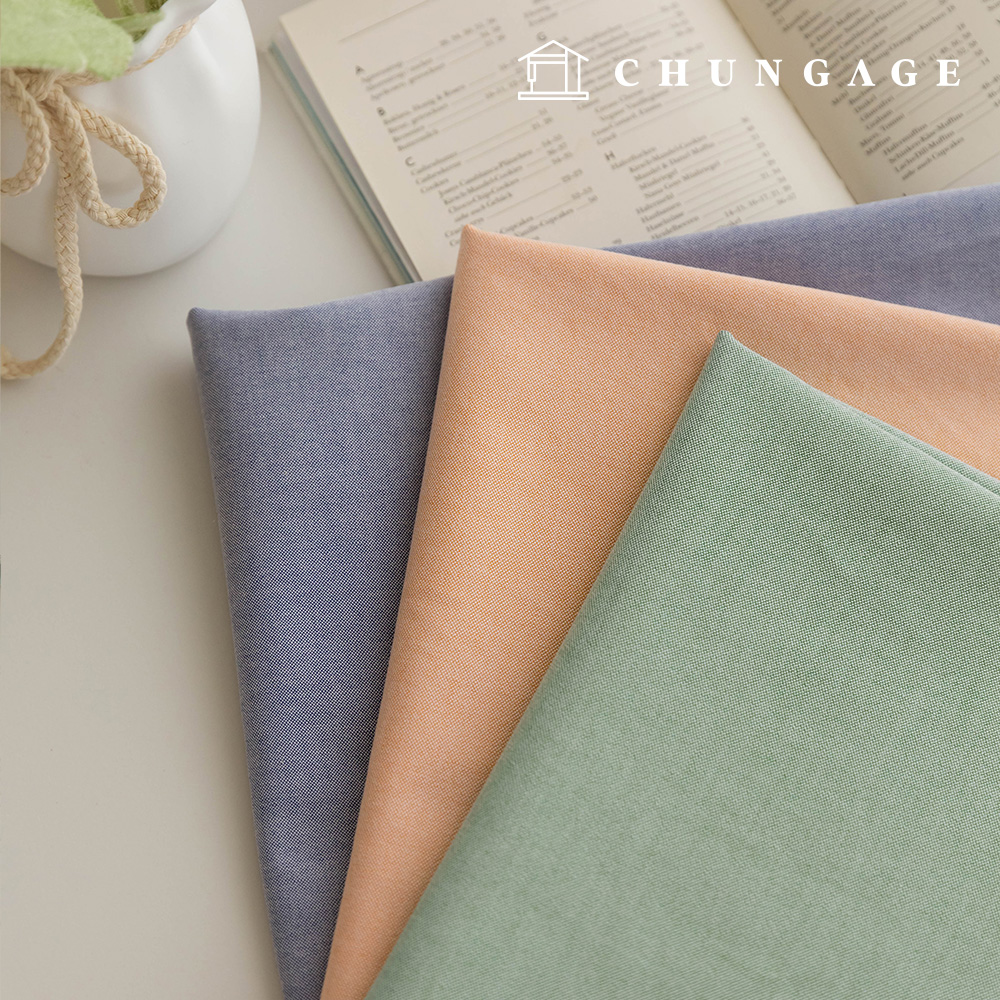 綿生地先染解消 平織り生地キャロライン3種