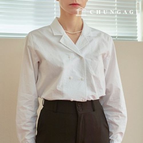 服パタン女性シャツダブルボタン服作りパタンP1699