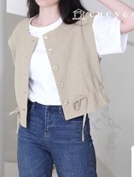 服パターン女性のベストシンプルなベスト服を作る服パターンP1534
