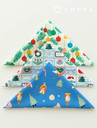 生地パッケージクリスマスの方言生地の葉パターン布人形犬服
