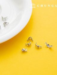 ビーズキャップオタマジャクシキャップビーズキャップマスク接続リングビーズアクセサリー仕上げ工芸部品10個入り