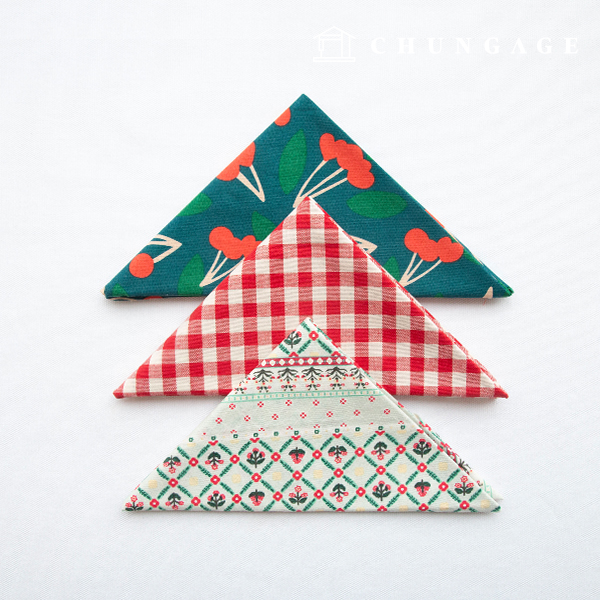 生地パッケージフラワーさくらんぼ生地花柄チェック千レット彫刻布3種101