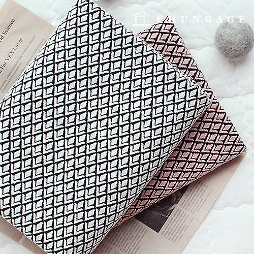 ポリ生地ジャガード綿混紡スパン衣類ジャカード生地ミディダイ2種