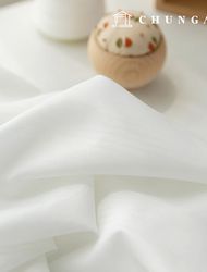 ポリ生地ストライプ生地広幅練習用生地ホワイト