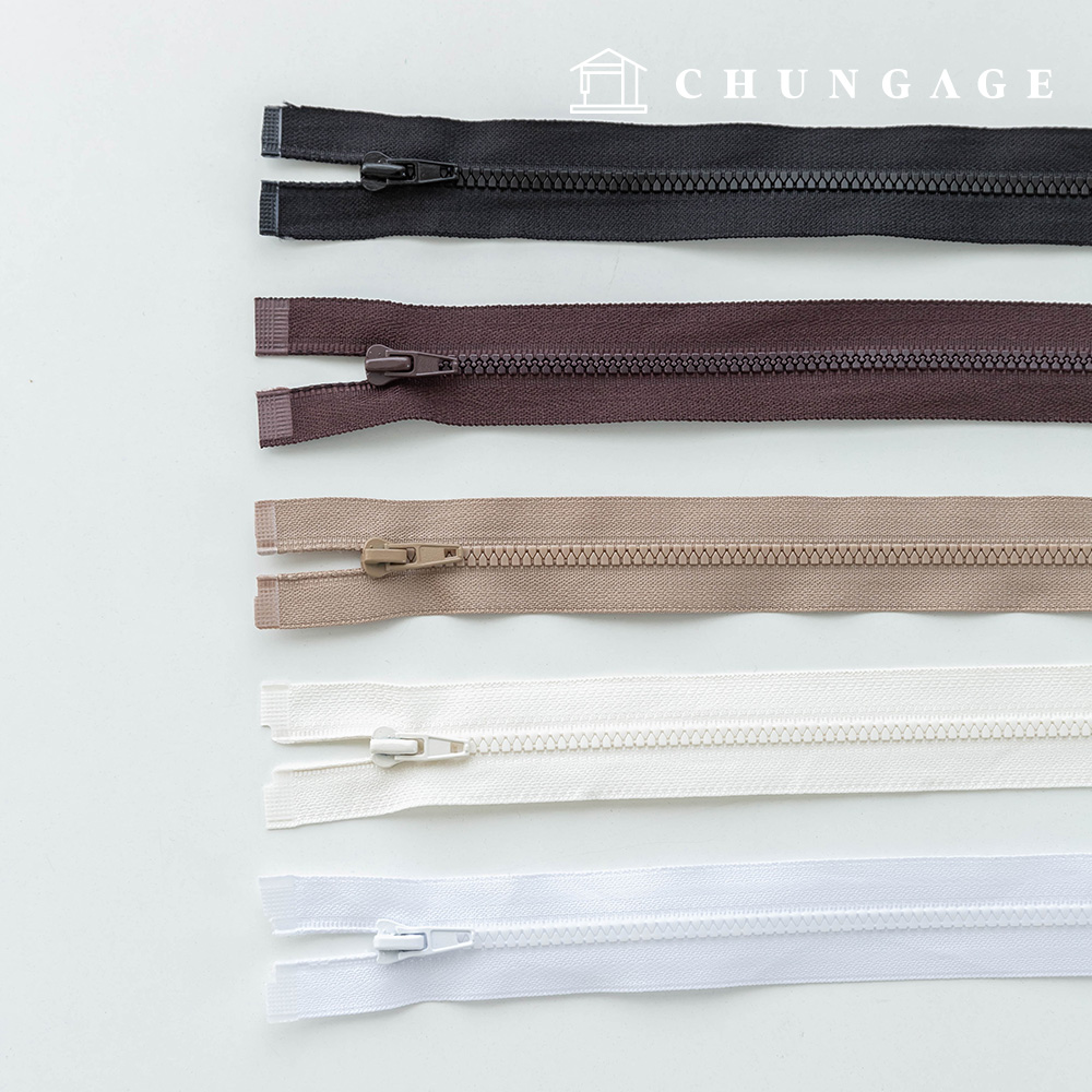 プラスチックジャンパージッパー3号5color 70cm