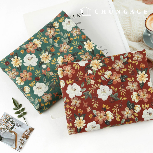 環境にやさしい抗菌抗炎源団E-DTPコットン20カウント刺繍花2種