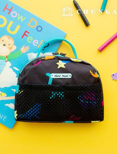 防水布DTP 防水布広幅動物生地 ネオンダイノ W122