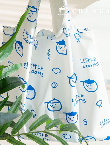 防水布 DTP 防水布 広幅 キャラクター 雲 生地 リトルブラザー WP W136