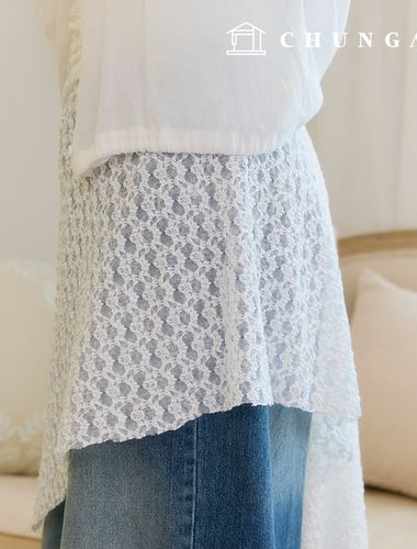 レース生地 スパン ラッセル メッシ エンボ 広幅生地 花雲 2種