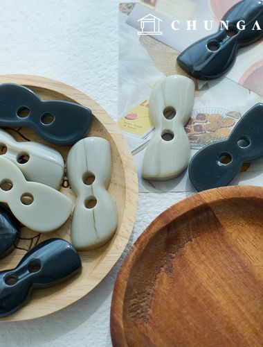 ユニーク大型2口レジンボタン服作り