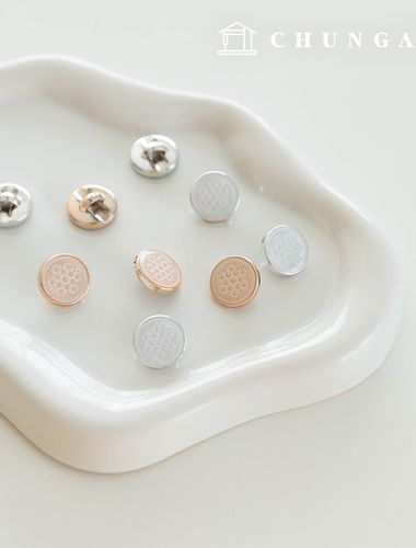 ラウンドレジンメタルボタンボタン服を作る