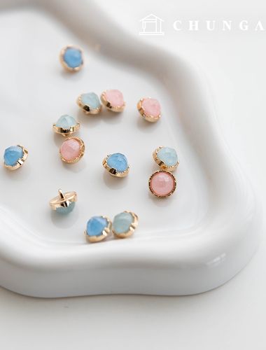 オーロラジュエリーサークルボタン服を作る