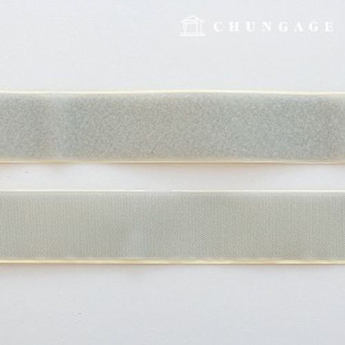 マジックテープ付き50mm接着用ベルクロテープ1ヤード両面セット薄グレー