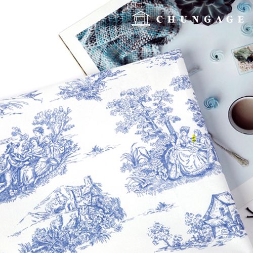 環境にやさしい抗菌抗炎症団E-DTPコットン20カウントブルーアシャトー