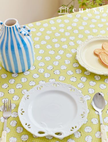 綿生地30カウント高密度動物生地雲