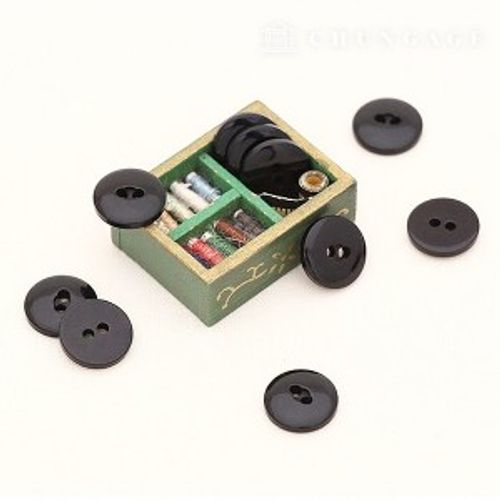 プラスチックコートボタンワイシャツフォーマルウエアブラウスシンプルキャンディボタンブラック