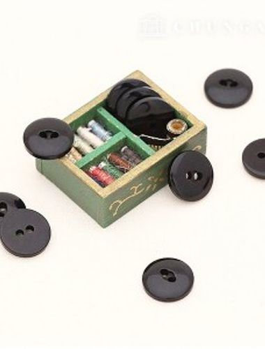 プラスチックコートボタンワイシャツフォーマルウエアブラウスシンプルキャンディボタンブラック