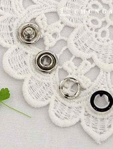 とげドットカチカチ金属ふた真珠ジャチェットジャンパスナップカラーボタン11mm