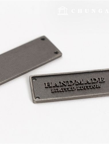 メタルラベルメタルビンテージハンドメイドメタルグレー85725