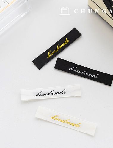求職機ラベル 両接織りラベル クラシックハンドメイド 4種