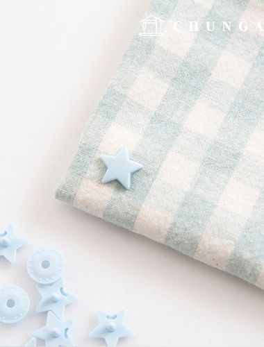 カチカチボタンプラスチックカチカチティーボタンTスナップボタン服作り星12mm 23種