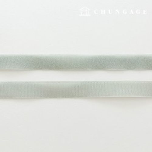 マジックテープ付き25mm縫製用ベルクロテープ1ヤード両面セット薄グレー