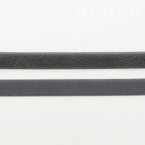 マジックテープ付き25mm縫製用マジックテープ1ヤード両面セットグレーグレー