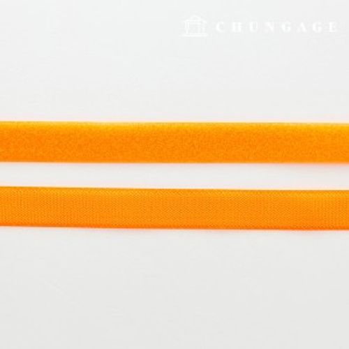 マジックテープ付き25mm縫製用マジックテープ1ヤード両面セットオレンジ