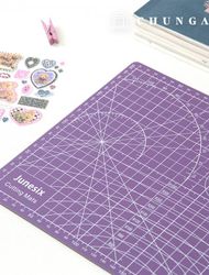 カラーカットマットA4カッティングデスクマット裁断板パッドパープル
