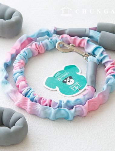 ペットの子犬散歩スポンジハンドルグラデーションリード線