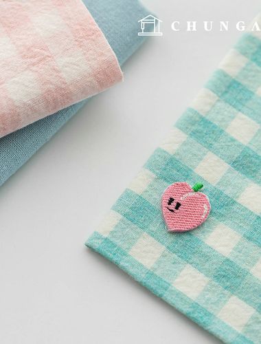 熱接着ワッペン桃色