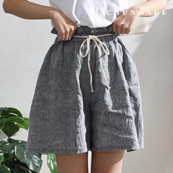 パタン女性バンディング紐ベルトフレアハーフパン服作り P1511