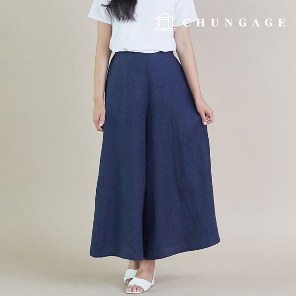 パタン女性ワイドゴム糸パンツ服作りP1247