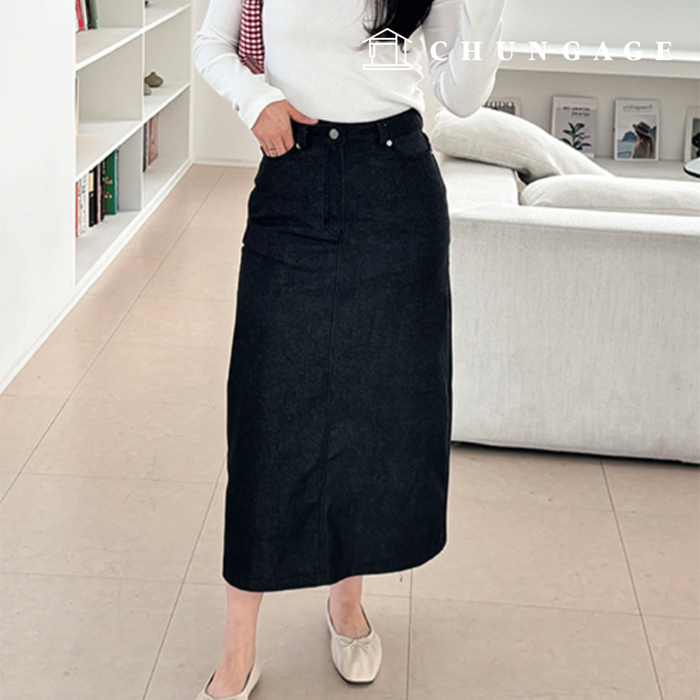 パタン女性デニムロングスカート服作り P1854