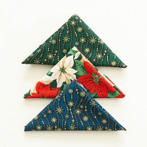 クリスマス生地パッケージ彫刻布コットン40カウントティンスル3種パック159