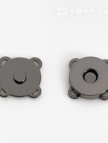 マグネットボタンカチカチアップリケボタン18mmメタルグレー47930