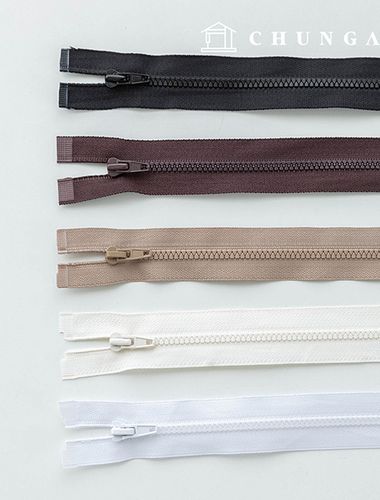 プラスチックジャンパージッパー3号5color 70cm