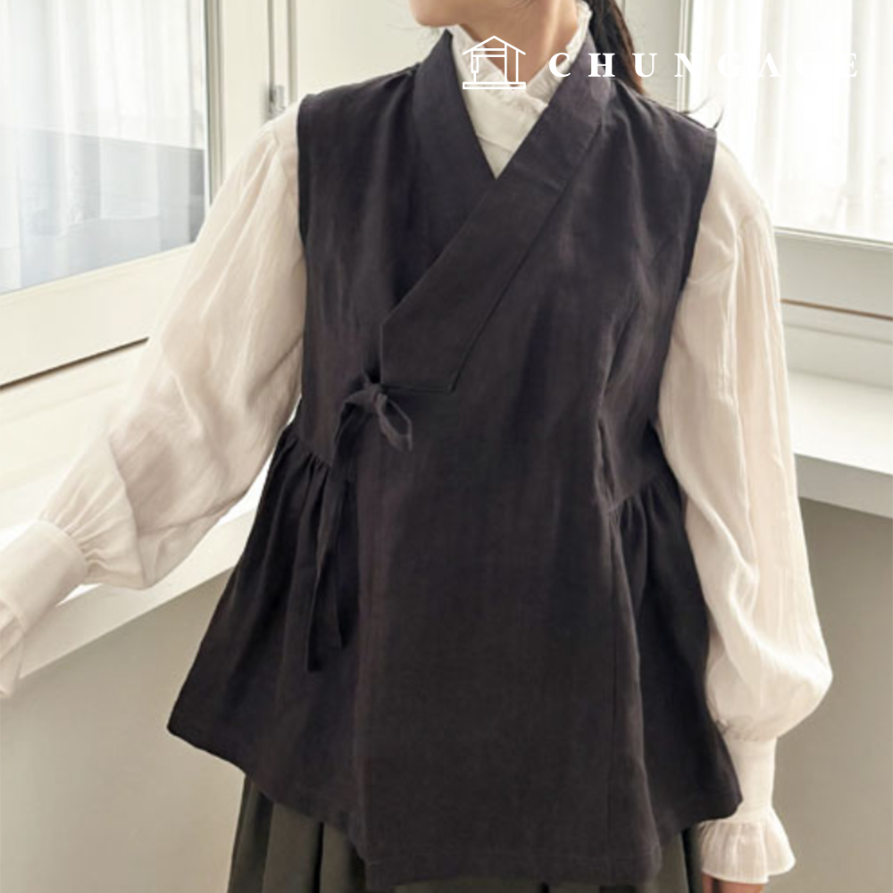 パタン女性横シワ生活韓服ベスト服作り P1840