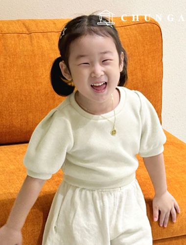 パタン子供ラブリークロップドマンツーマン服作りP1832