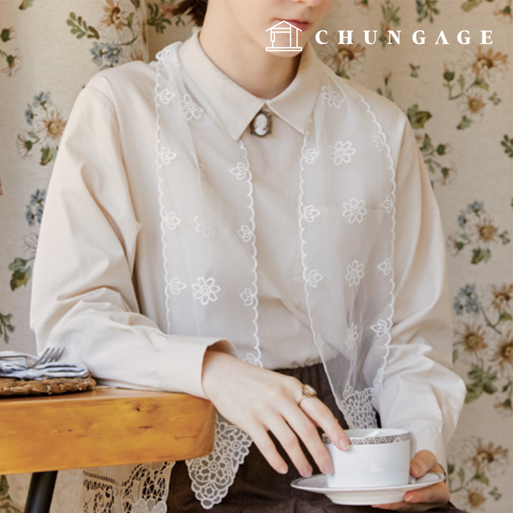 パタン女性バックプレートオープンクロージングシャツ服作りP1836