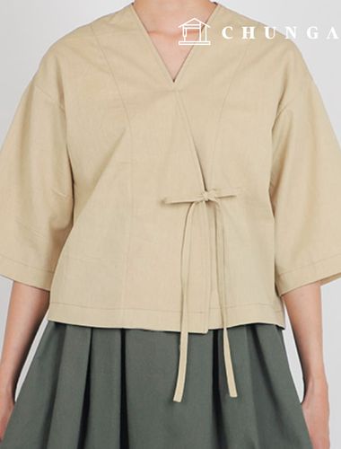 パタン女性フュージョン韓服ブラウス服作りP1824