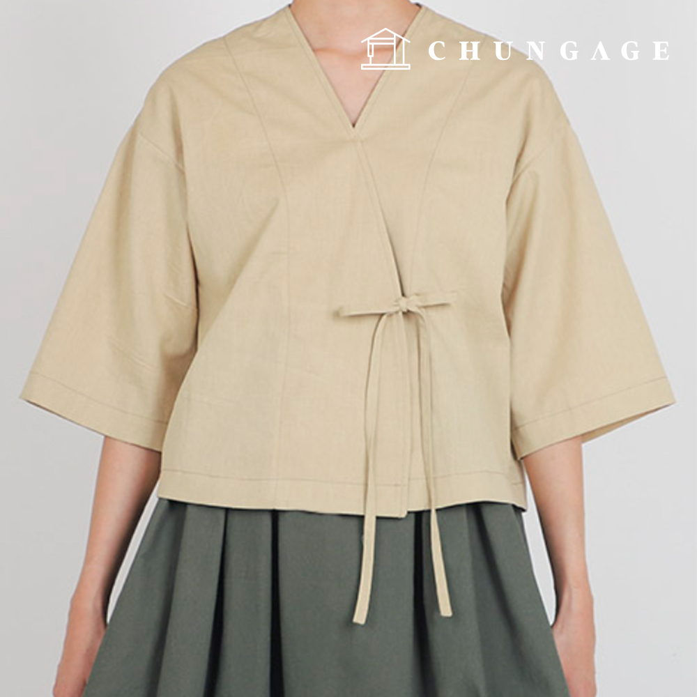 パタン女性フュージョン韓服ブラウス服作りP1824