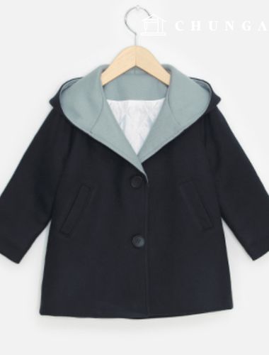 パタンキッズクラシックオーバーフィットフードコート服作り P1486