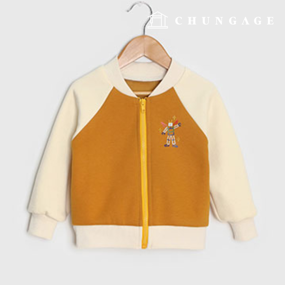 パタン子供配色転写紙ラグランジップアップジャケット服作りP1457